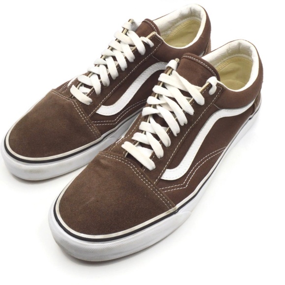 Vans Old Skool Skate Shoes Rain Drum Men Size 10 Brown Canvas & Suede Sneakers - Picture 2 of 9